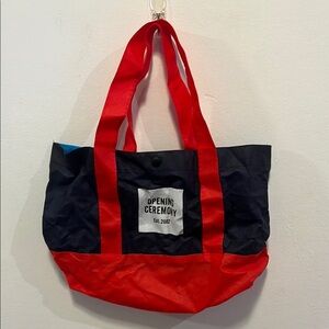 Opening Ceremony Red and Black Tote Bag
